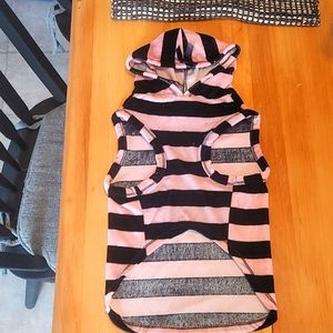 Glamour To The Bone Dog Velour Pink/Black Hoodie